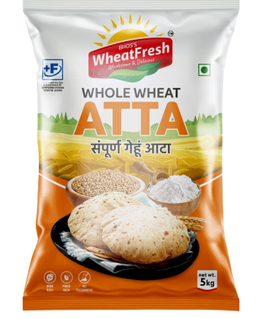 Whole Wheat Atta pack from Bhos’s WheatFresh